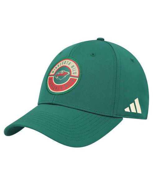 Men's Green Minnesota Wild Circle Logo Flex Hat