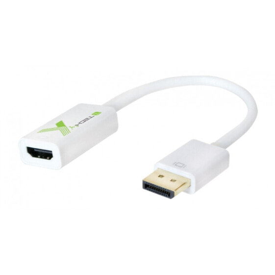 IC Intracom Techly IADAP DP-HDMIFP, 0.2 m, DisplayPort, HDMI, Male, Female, Straight