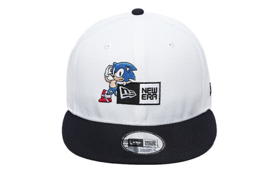 Кепка бейсбольная New Era SONIC из коллекции с регулируемым козырьком для мужчин и женщин, белая.