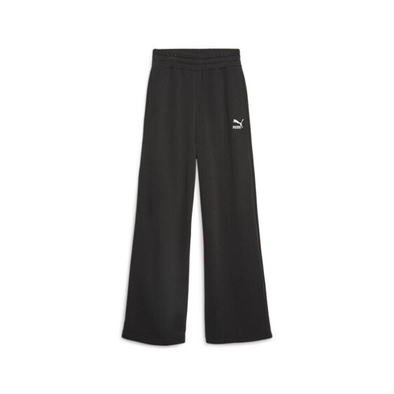 Женские спортивные брюки Puma Classics Relaxed Sweatpants черного цвета