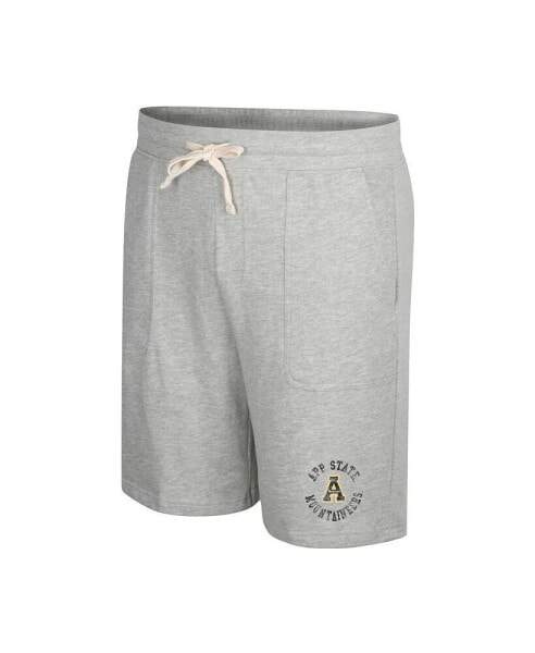 Men's Heather Gray Distressed Appalachian State Mountaineers Love To Hear This Terry Shorts
