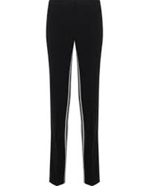 Tahari Women's Crepe Straight Leg Zip Pants Black 8