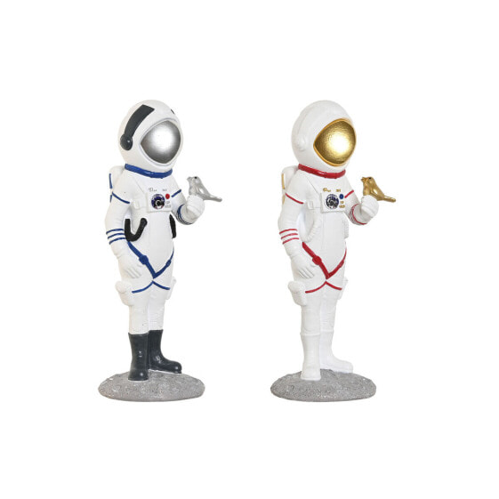 Декоративная фигура Home ESPRIT Синий Белый Красный Серебристый Женщина Астронавт 10 x 11 x 29 cm (2 штук)