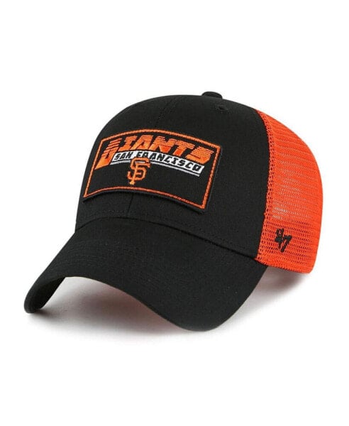 Big Boys and Girls Black, Orange San Francisco Giants Levee MVP Trucker Adjustable Hat