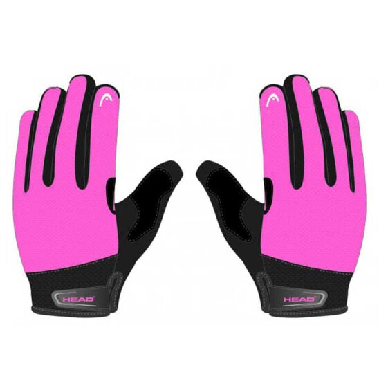 Перчатки для велосипеда HEAD BIKE 4713 Long черно-розовые Идеальные для женщин