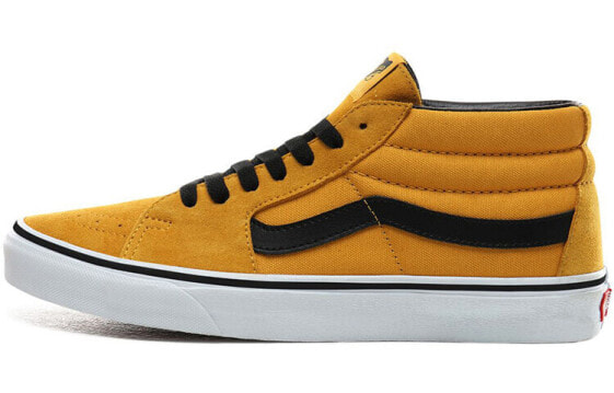 Vans SK8 MID 中帮 板鞋 男女同款 黑黄 / Кроссовки Vans SK8 MID VN0A3WM3VYJ