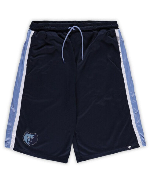 Men's Navy Memphis Grizzlies Big and Tall Referee Iconic Mesh Shorts