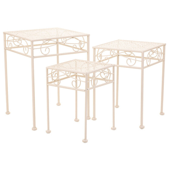 Flower Pot Stand Alexandra House Living White Metal Iron 25 x 45 x 72 cm