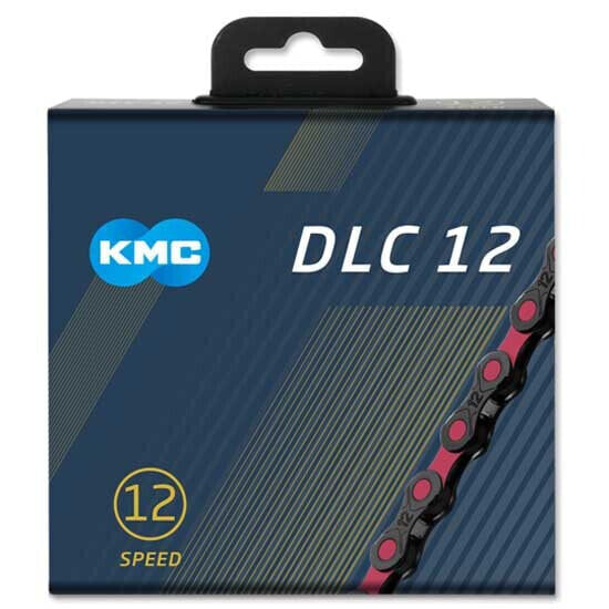 Цепь велосипедная KMC DLC 12s Black/Pink