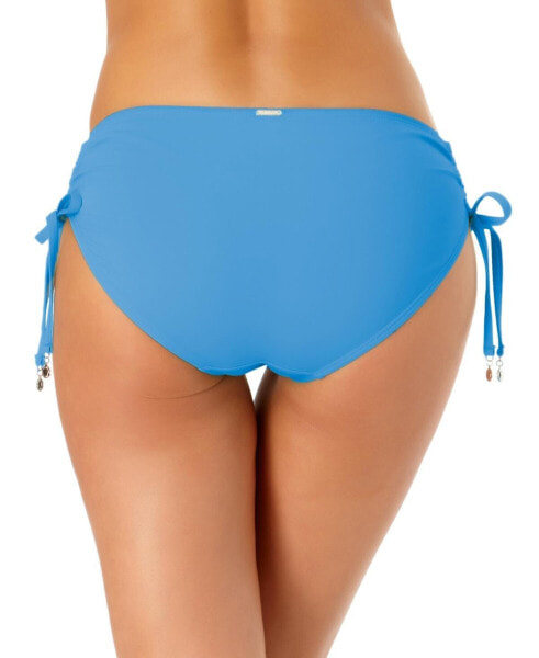Anne Cole 284788 Ruched-Side Bikini Bottoms Swimsuit, Size Medium