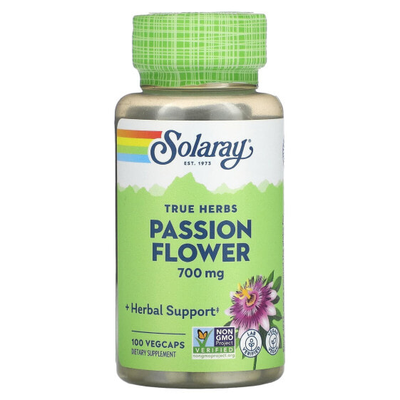True Herbs, Passion Flower, 700 mg, 100 VegCaps (350 mg per Capsule)
