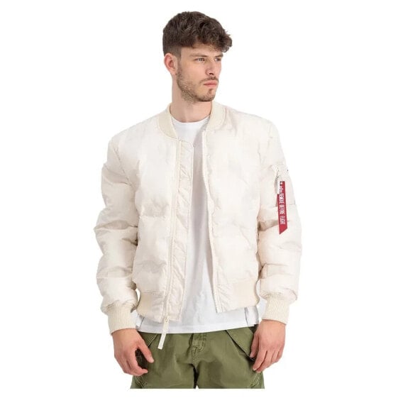 ALPHA INDUSTRIES MA-1 Emb Logo Puffer bomber jacket