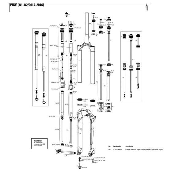 ROCKSHOX Pike RC 27.5´´ Spare Kit