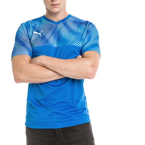 Puma Cup VNeck Short Sleeve Athletic T-Shirt Mens Size L Casual Tops 70377302
