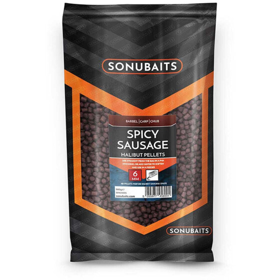 SONUBAITS Spicy Sausage Halibut Pellets