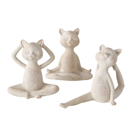 Декор и интерьер Boltze Набор из 3 статуэток "Yoga Katzen LUNA"