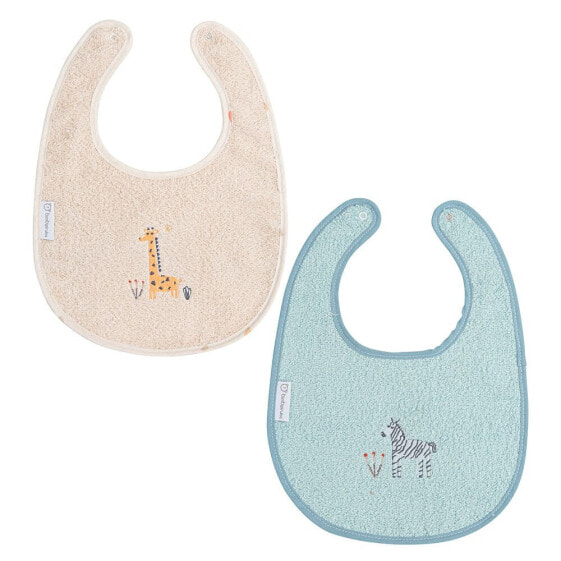 BIMBIDREAMS Kenia Set 2 Baby Bibs 20X25 cm