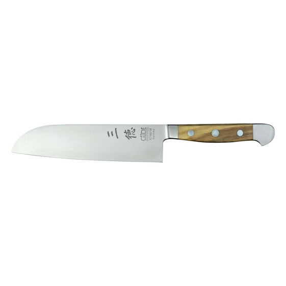 Santoku X746/18 glatt Klingenlänge 18 cm Alpha Olive Serie