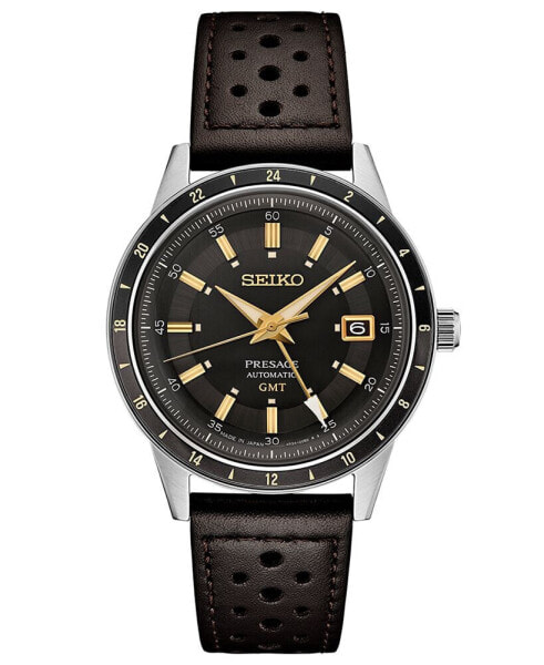 Часы Seiko Presage GMT Brown Perforated