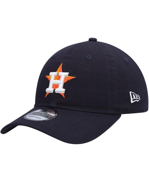Бейсболка регулируемая New Era Houston Astros логотип Футболка голубая черного цвета