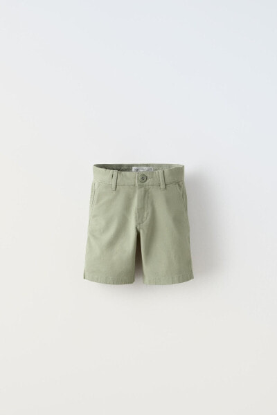 Chino-style bermuda shorts