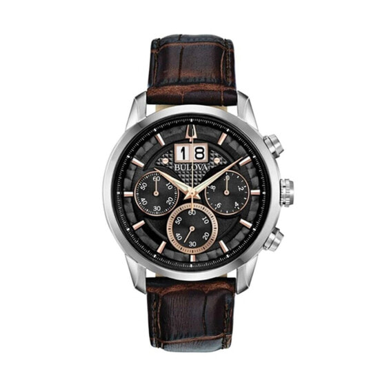 Мужские часы Bulova 96B311 Коричневый Чёрный