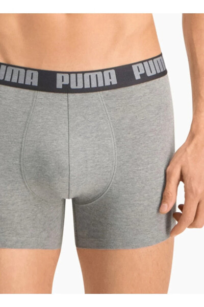 Gri Erkek Boxer 90682305 PUMA BASIC BOXER 2P dar