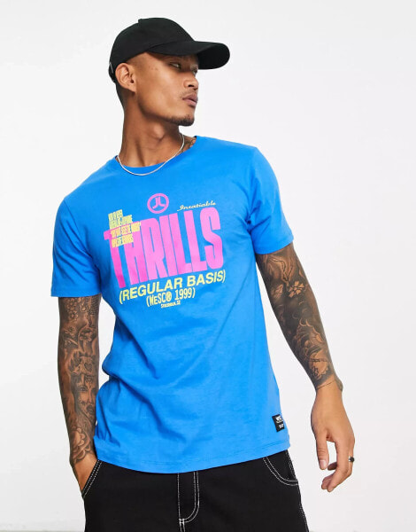 WESC printed t-shirt in blue