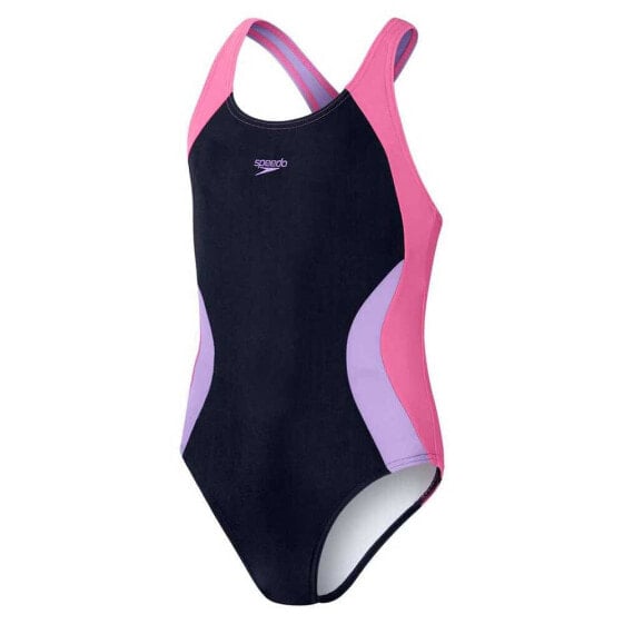 SPEEDO Colourblock Spiritback Swimsuit