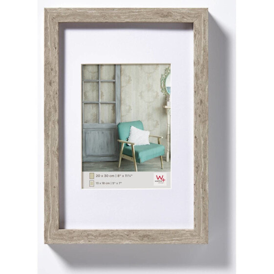 walther design EA040D - Wood - Grey - Single picture frame - 20 x 30 cm - Rectangular - 330 mm