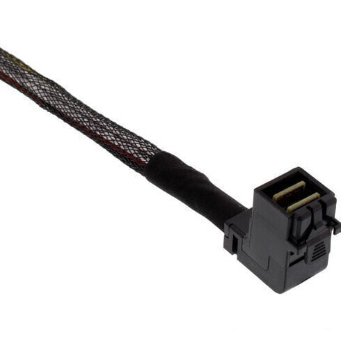 InLine Mini SAS HD Cable SFF-8643 angled to 4x SATA + Sideband 1m