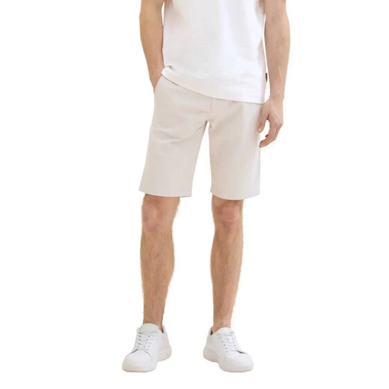 TOM TAILOR Slim Soft With Belt chino shorts