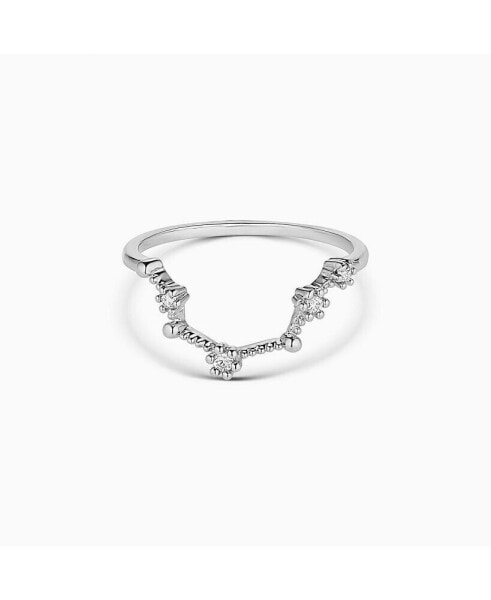 Constellation Zodiac Ring - Aquarius - Silver