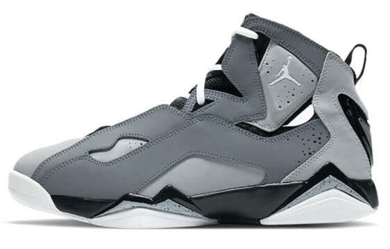 Jordan True Flight Cool Grey 减震 高帮 复古篮球鞋 男女同款 酷灰 / Кроссовки Jordan Flight 342964-025