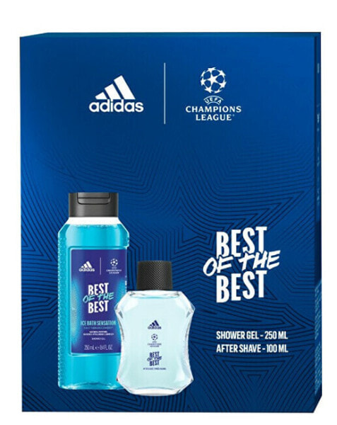 Парфюмерный набор Adidas UEFA Best Of The Best - вода по холени 100 мл + спрешевый гель 250 мл