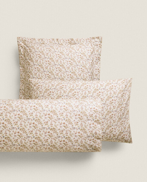 Botanical print pillowcase