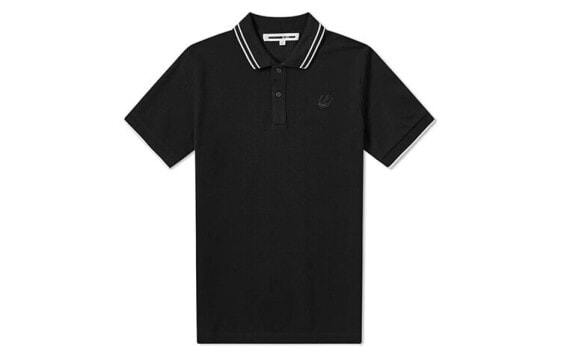 McQ Alexander McQueen 刺绣飞燕造型Polo衫 男款 黑色 送礼推荐 / Поло McQ Alexander McQueen Polo 277624-RMT72-1000