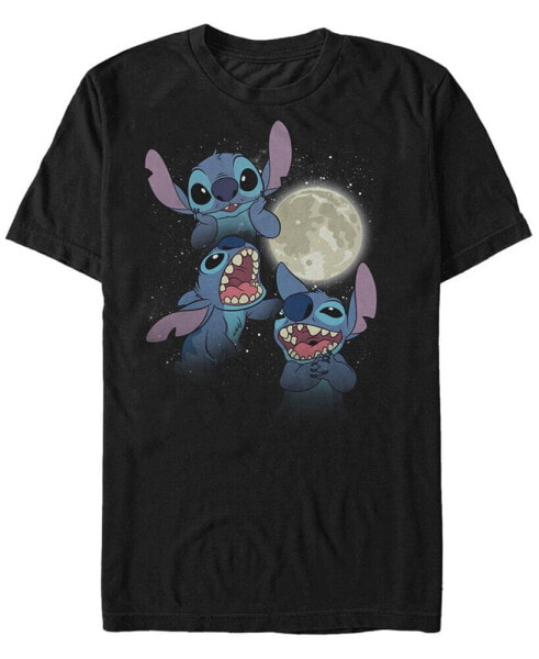 Men's Three Stitch Moon Short Sleeve T-Shirt