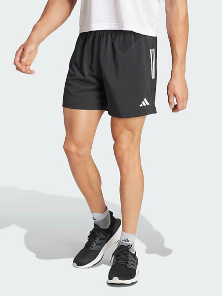 Adidas Running Own The Run shorts in black