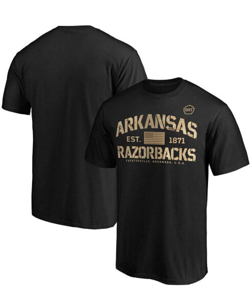Men's Black Arkansas Razorbacks OHT Military-Inspired Appreciation Boot Camp T-shirt
