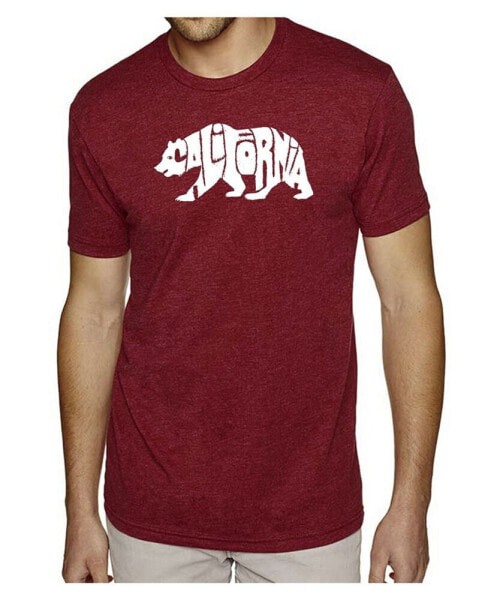 Men's Word Premium Art T-Shirt - California Bear