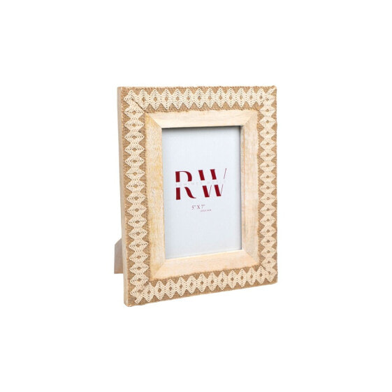 Photo frame Romimex White Mango wood MDF Wood 2 x 18 x 13 cm