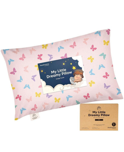 Mini Toddler Pillow and Pillowcase for Crib, 9x13 Small Pillow for Toddler, Kids Travel Pillow