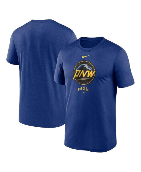 Men's Royal Seattle Mariners 2023 City Connect Large Logo T-shirt