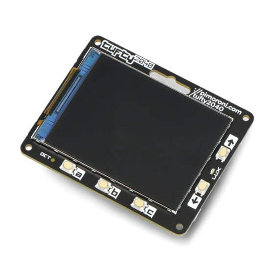 Электроника Pimoroni Плата Tufty 2040 с RP2040 и 2,4'' TFT LCD