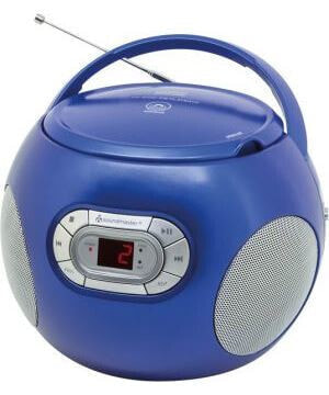 Soundmaster SCD2120 - FM - Portable CD player - Blue - Program,Repeat - CD,CD-R,CD-RW - AC,Battery