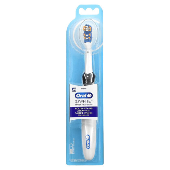 Oral-B, 3D White, зубная щетка на батарейках, 1 шт.