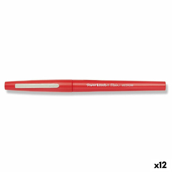 Marker pen/felt-tip pen Paper Mate Flair Medium Red (12 Units)