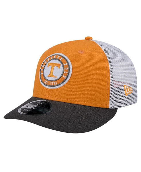 Men's Tennessee Orange Tennessee Volunteers Throwback Circle Patch 9fifty Trucker Snapback Hat