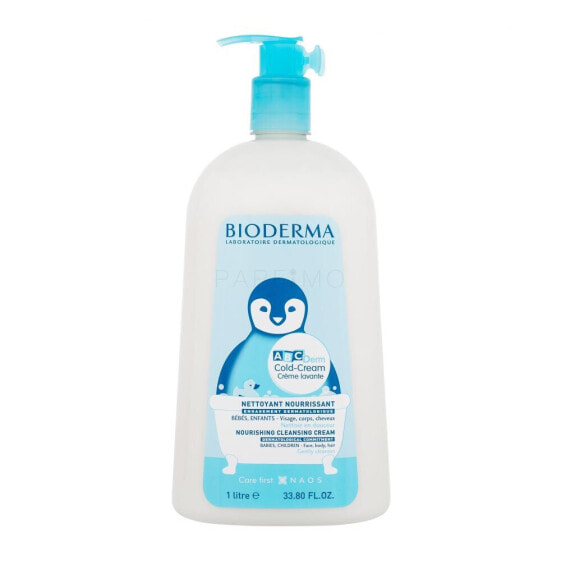 BIODERMA ABCDerm Cold-Cream Nourishing Cleansing Cream 1000 ml duschcreme für Kinder